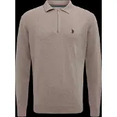 U.S. POLO ASSN. Umsanka Polo Ls Knt - Beige - M