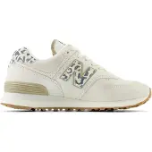 New Balance for woman. WL574V2 Leather Sneakers 574 white (37), Flat, Laces, Casual