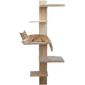 Kerbl Pet seinäraapimispylväs Timber kissoille luonnon väri /harmaa