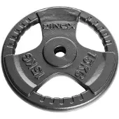 Dinox Levypaino Tri Grip - Metallinen / 31 mm, 15 kg