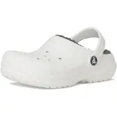 Crocs Classic Vuorelliset Pistokkaat, White/Grey, 30-31