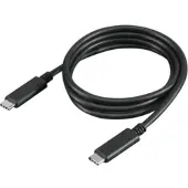 Lenovo - USB-kaapeli - USB-C (han) til USB-C (han) - 20 V - 5 A - 1 m - 4K-tuki, USB Power Delivery (5 A, 100 W) - lajittelu - ThinkCentre M90a Pro...