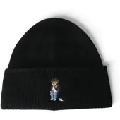 Ralph Lauren for woman. 455P23854001 Black Bear hat (OSFA), Casual, Wool