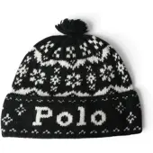 Ralph Lauren for woman. 455P23851001 Black Winter Hat (OSFA), Casual, Wool