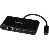 StarTech.com USB 3.0 - STARTECH - 3-porttinen - Gigabit Ethernet - Power Delivery - Kompakti ja kannettava