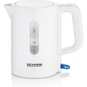Severin Matkakattila 0,5 L - - WK3462 - Ilman BPA:ta - 1 100 W - sähkökattila, toimitetaan 2 mukin + 2 lusikan kanssa, Valkoinen