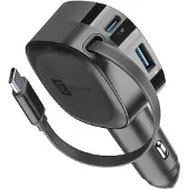 Cellularline retractable car charger