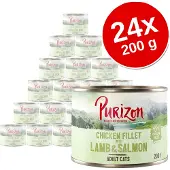 Purizon 6x200g kanafilee, kalkkuna & lohi Adult -kissanruoka