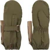 Mini A Ture Matcesar Fleece Lined Mittens - Khaki green - 2-3Y