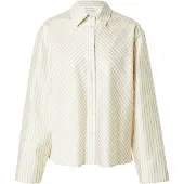 Selected Slwconnie Ls Relaxed Shirt - Cream - 38