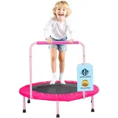 Vevor 36" lasten trampoliini, 3FT sisä- ja ulkokäyttöön tarkoitettu trampoliini, kokoontaitettava minitrampoliini kahvalla, reboundertrampoliini taaperoille, syntymäpäivälahja yli 3-vuotiaille lapsill