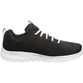 SKECHERS Matalavartiset tennarit 'Graceful Get Connected' musta / valkoinen