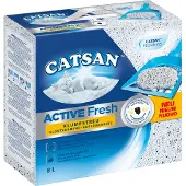 Catsan Active Fresh -kissanhiekka, paakkuuntuva - 3 x 8 L
