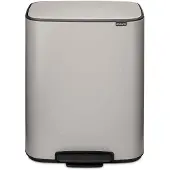Brabantia Bo bin poljinroskis 2x30 L Soft grey