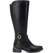 Carmela for woman. 16202001-NEGRO Leather Boots 162020 black (36), 3 to 5 cm, Zip, Casual