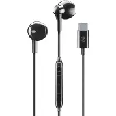 Music Sound USB-C capsule kuulokkeet musta