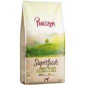 Purizon 4x1kg Veggie baaatti, herne, porkkana & pinaatti Superfoods koiran kuivaruoka