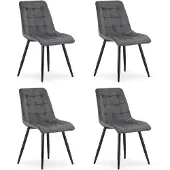 Leobert 4 ruokatuolin setti Split, 88x46x40 cm, harmaa