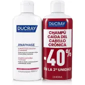 Ducray Anaphase Anti-thinning 400ml Hiustenlähtöä Estävä Shampoo 2 Yksiköt