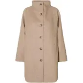 Selected Slfvinni Wool Blend Coat Noos - Beige - 44