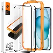 Spigen iPhone 15 Spigen ALM Glas.tR Panssarilasi - 9H - 2 Kpl.
