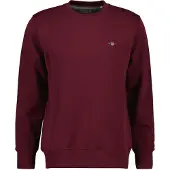 Gant Reg Shield C-Neck Sweat - Burgundy - XXXL