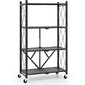 ProMotion Seisova hylly 71x34x126cm, musta väri