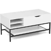 ProMotion Sohvapöytä 100x49,5x47,5 cm, valkoinen/musta