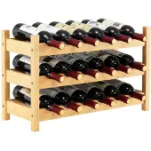 ProMotion Viiniteline 62x24x38cm, vaaleanruskea