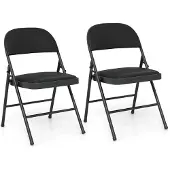 ProMotion 2 kpl ruokatuoleja 47x45x79cm, musta väri