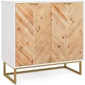ProMotion Kaappi 80x40x80cm, valkoinen/vaaleanruskea