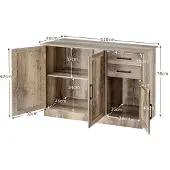 ProMotion Kaappi 110x40x78cm, harmaa