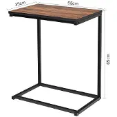 ProMotion Sivupöytä 55x35x65cm, musta/ruskea