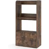 ProMotion Seinässä seisova hylly 55x29x105cm, ruskea