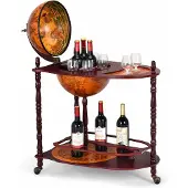 ProMotion Maapallon muotoinen baari 70x45x88cm, ruskea