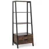 ProMotion Vapaa seisova hylly 52x40x134cm, musta/ruskea väri
