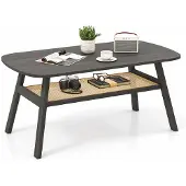 ProMotion Sohvapöytä 100x55x44,5cm, tummanruskea
