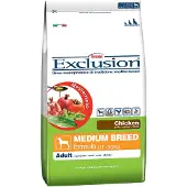 Exclusion 12kg Mediterraneo Adult Medium Chicken koiranruoka