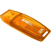 Emtec C410, 128 GB, USB A-tyyppi, 2.0, Suojus, Oranssi (ECMMD128G2C410)