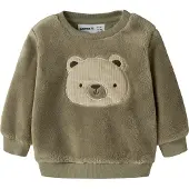 Name it Neulepaita 'NBMOliwer' tummanruskea / khaki / oliivi