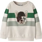 Name it Collegepaita 'NMMLEI' beige / ruskea / vihreä / minttu