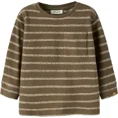 Lil´ Atelier Nmmoby Ls Loose Top Lil - Brown - 110