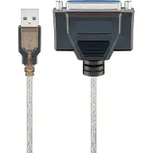 Goobay USB Printer Cable, Transparent, 1.5 m (95433)