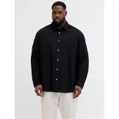 Jack & Jones Breeze Linen Plus Size Pitkähihainen Kauluspaita