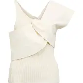 Object Objbetzy S/S Re Knit Top 145 - Cream - S