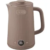 Chiato heatPLAY Groove vedenkeitin – 1.7 L, ruskeanharmaa