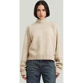 G-Star Heavy Moto Turtle Knit - Beige - Women