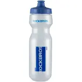 RockBros 750 ml Bicycle Bottle - Transparent with Blue Mouthpiece