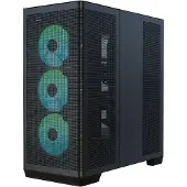 APNX C1-R Black, ikkunallinen miditornikotelo, musta