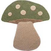 Bloomingville Mushroom matto Vihreä, villa